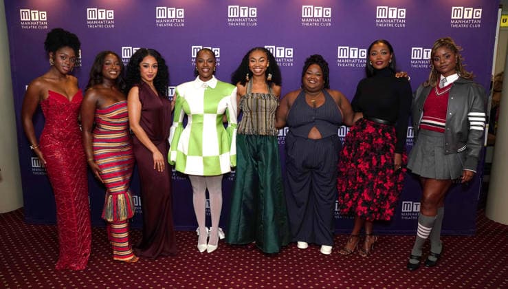 September 28, 2026, New York, Ny, United States: Nia Otchere-Sarfo, Lucia Aremu, Jasmine Amy Rogers, Heather Alicia Simms, Whitney White, Jocelyn Nioh, Jordan Rice, Erin Morton, Patina Miller and Denee Benton attend Manhattan Theatre Clubs School Girls; Or, The African Mean Girls Play Opening Night. Held at Samuel J. Friedman Theatrer in New York. Zuma Press. September 28, 2026. New York United States - ZUMAp281 20260928_zea_p281_055 Copyright: xPhotoxImagexPressx