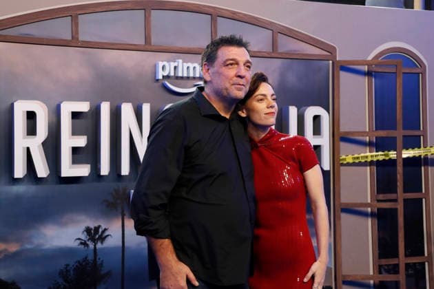 September 28, 2026, Madrid, Community Of Madrid, Spain: Spanish actors HOVIK KEUCHKERIAN (L) and VICKY LUENGO (R) pose together on the blue carpet during the premiere of the second season of the Amazon Prime Video series Reina Roja: Loba Negra at Cine Capitol on Monday, September 28, 2026, in Madrid, Spain. Keuchkerian and Luengo play the lead roles of Jon Gutierrez and Antonia Scott, respectively, in the thriller series directed by Koldo Serra and based on the bestselling novel by Juan Gomez-Jurado. This season follows the acclaimed duo as they face the Russian mafia in the Costa del Sol. The exclusive debut gathered the main cast and Spanish celebrities to celebrate the show s upcoming global release on October 2, 2026. Madrid Spain - ZUMAo127 20260928_zep_o127_060 Copyright: xHugoxOrtunox