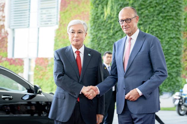 Friedrich Merz, Federal Chancellor, President of Kazakhstan, Kassym-Jomart Tokayev, Berlin, Federal Chancellery, Friedrich Merz, Federal Chancellor, President of Kazakhstan, Kassym-Jomart Tokayev, Berlin, Berlin, GER