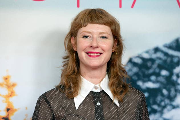 Sarah BAUERETT, Actress, Portrait, Single-frame shot, Single subject, Red Carpet, Red Carpet Show, Arrival, Movie Premiere: Ms. Winkler Leaves the Building, on September 30, 2026, at the Lichtburg in Essen,
