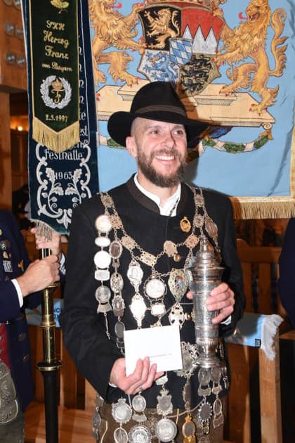 Andreas Dumberger, 2026 State Air Rifle Shooting Champion, Munich, October 4, 2026, Theresienwiesn, Oktoberfest, Schützen Festzelt, State Shooting Competition, Award Ceremony for This Year s Shooting Champions, Photo, Munich