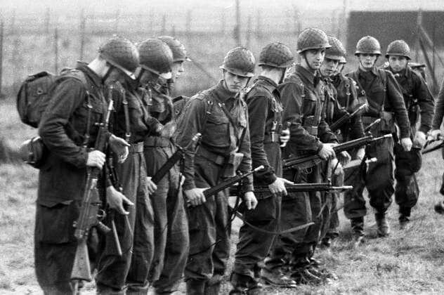 Bundestag decides to introduce compulsory military service, 70th anniversary on 7 July