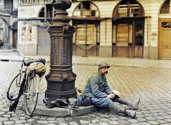 IMAGO Paul Castelnau Archive, First World War, WWI, The Archives of the Planet, France, Reims 1917