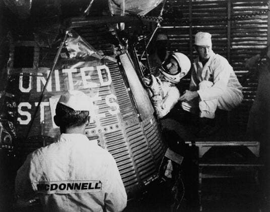IMAGO International History, Archive, Space travel, USA, Aurora 7 with Scott Carpenter 1962