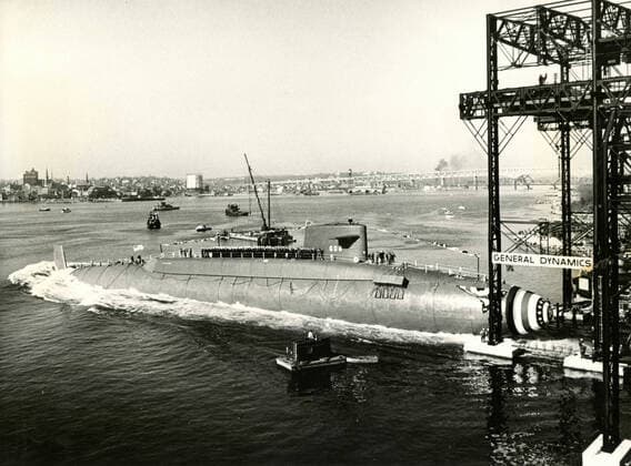 IMAGO International History, Archive, Cold War, USA, US submarines with Polaris nuclear missiles