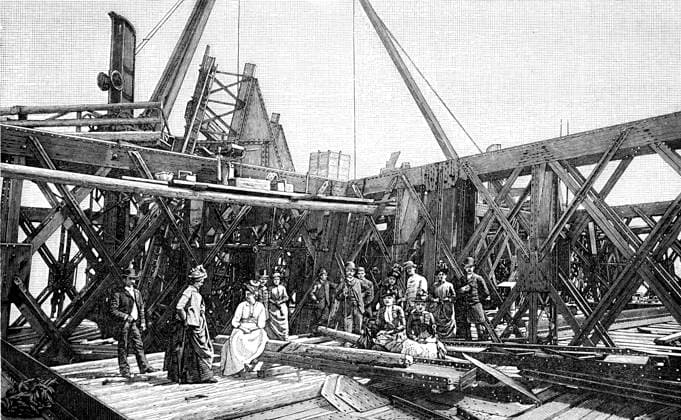 IMAGO International History, Archive, France, Construction of the Eiffel Tower 1887-1889