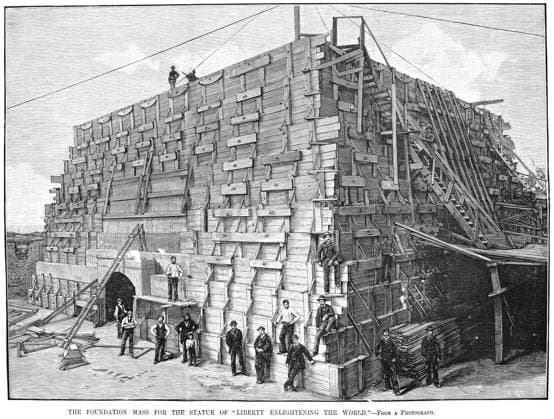 IMAGO International History, Archive, USA, Construction of the Statue of Liberty 1886