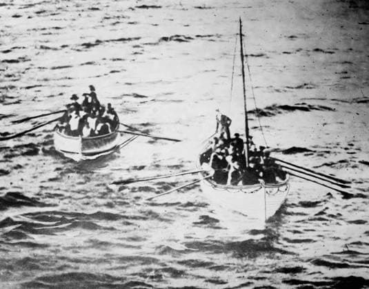 IMAGO International History, Bain News Service Archive, Sinking of the Titanic 1912, Rescue by the RMS Carpathia