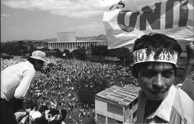 IMAGO International History, Archive, Nicaragua, Daniel Ortega loses parliamentary elections 1990