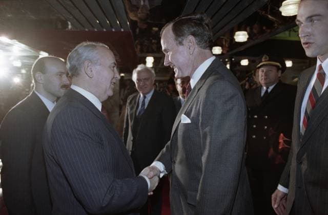 IMAGO International History, Important summits, Malta 1989, George Bush and Mikhail Gorbachev