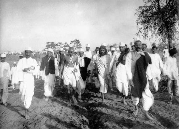 IMAGO International History, Archive, India, Mahatma Gandhi, Salt march against the British salt monopoly 1930