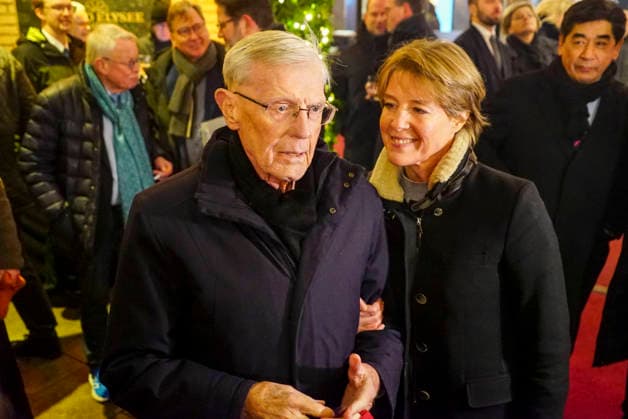 Eugen and Christina Block attend New Years reception Punch under the roof in Hamburg