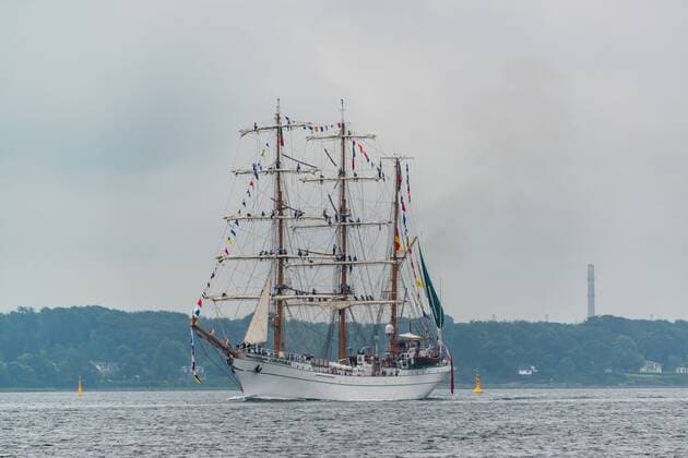 Sail training ship Gorch Fock heads for new training cruise, archive pictures