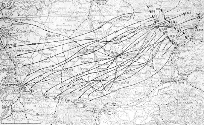 IMAGO International History, Archive, First World War, WWI, Maps of battles and front lines 1914-1918
