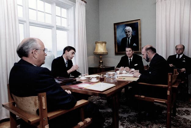 IMAGO International History, Important summits, Reykjavik 1986, Ronald Reagan and Mikhail Gorbachev