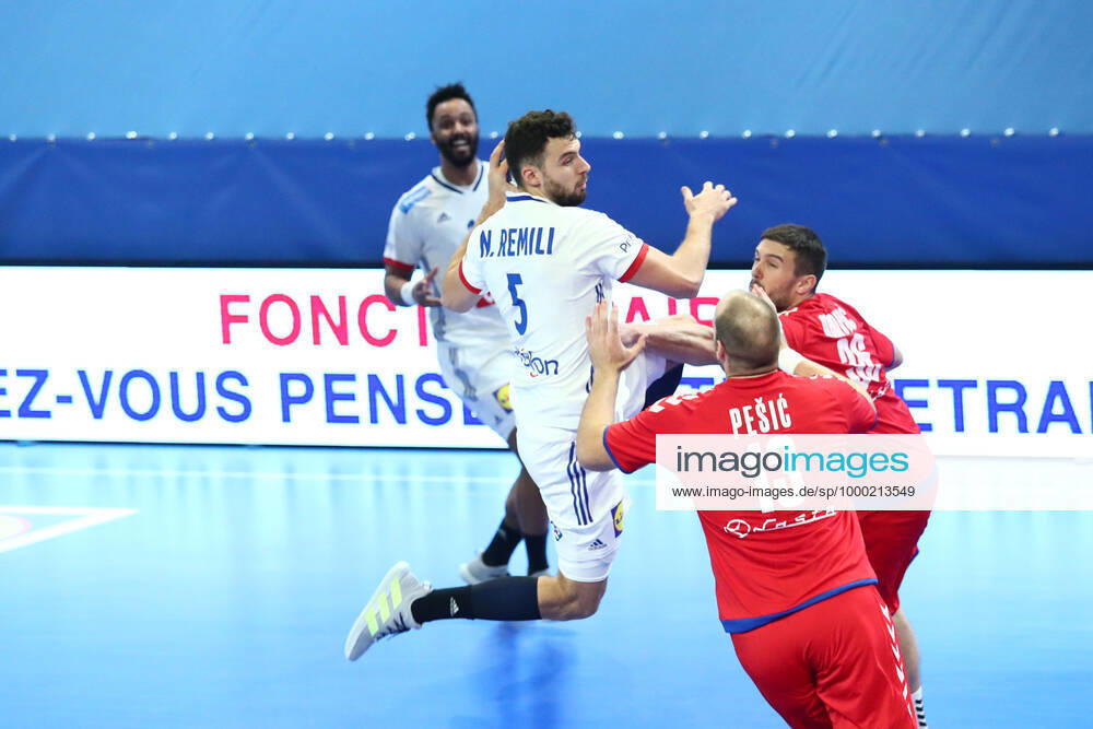 Nedim Remili (France) HANDBALL : France vs Serbie - Qualifications EHF EURO 2022 - 09 01 2021 KevinDomas Panoramic