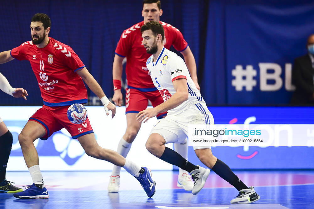 Nedim Remili (France) HANDBALL : France vs Serbie - qualifications a l EHF EURO 2022 - Creteil 09 01 2021 JBAutissier Panoramic