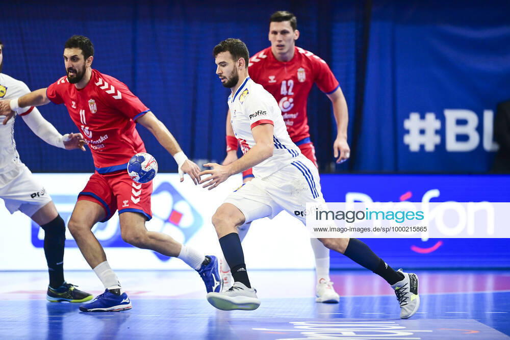 Nedim Remili (France) HANDBALL : France vs Serbie - qualifications a l EHF EURO 2022 - Creteil 09 01 2021 JBAutissier Panoramic