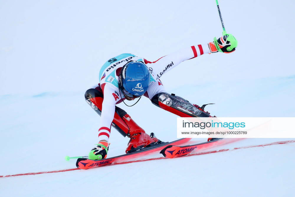 KW01 ALPINE SKIING - FIS WC Adelboden ADELBODEN,SWITZERLAND,10.JAN.21 - ALPINE SKIING - FIS World Cup, slalom, men. Image shows Marco Schwarz (AUT). Keywords: finish. GEPAxpictures Klansek