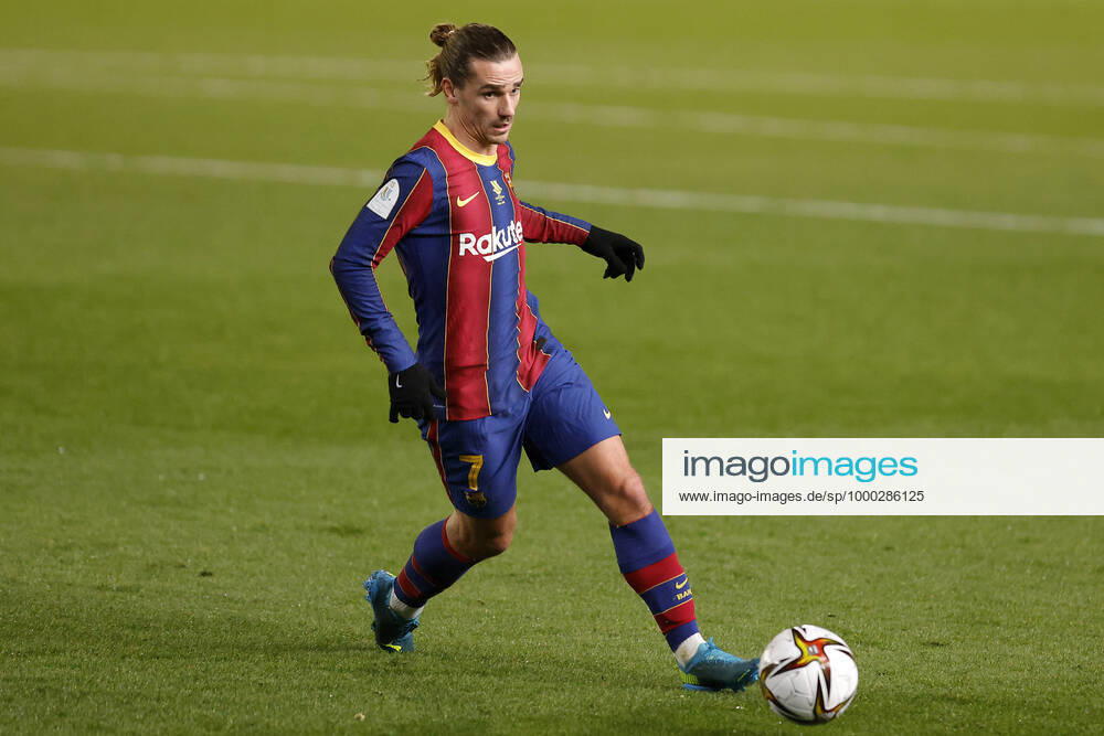 Fußball, Supercup ESP, FC Barcelona - Real Sociedad San Sebastian FC Barcelona, Barca s Antoine Griezmann during Supercopa semifinal match. January 13, 2019. (20210113117)