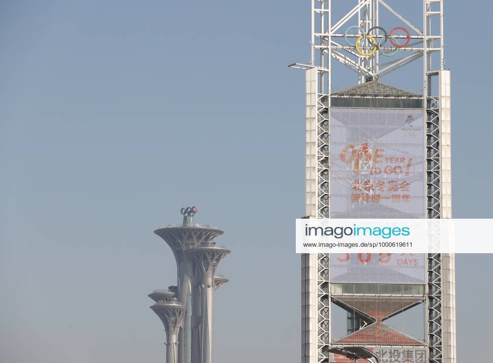 A countdown clock for the Beijing 2022 Olympic Winter games, Winterspiele,Spiele, Summer games stands at Beijing Olympic Park on February 4, 2021 in Beijing, China. China on Thursday marks the one-year countdown to the 2022 Winter Olympics, which will open on February 4 next year.