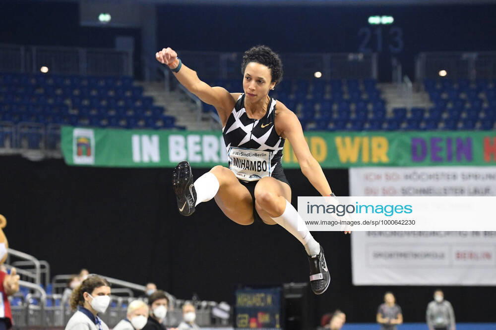 athletics, ISTAF indoor Berlin 2021, indoormeeting Berlin, Mercedes Benz Arena Berlin long jump women, Malaika Mihambo, Germany,