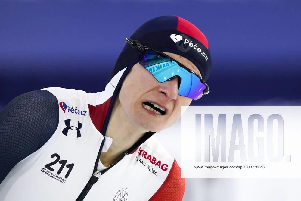 Martina Sablikova (CZE) finishes second on the ladies 3.000 meter during ISU World Championships on February, 11 2021 in Heerenveen Netherlands Noxthirdxpartyxsales (153837502)