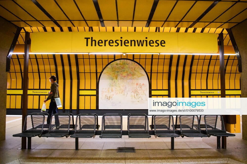 (200428) -- MUNICH, April 28, 2020 (Xinhua) -- A man wearing a face mask walks in a subway station in Munich, Germany, April 27, 2020. In most German states, face masks or an equivalent mouth-and-nose cover have become mandatory on Monday when people travel by bus or train or go shopping. (Photo by Kevin Voigt Xinhua) GERMANY-MUNICH-COVID-19-FACE MASK
