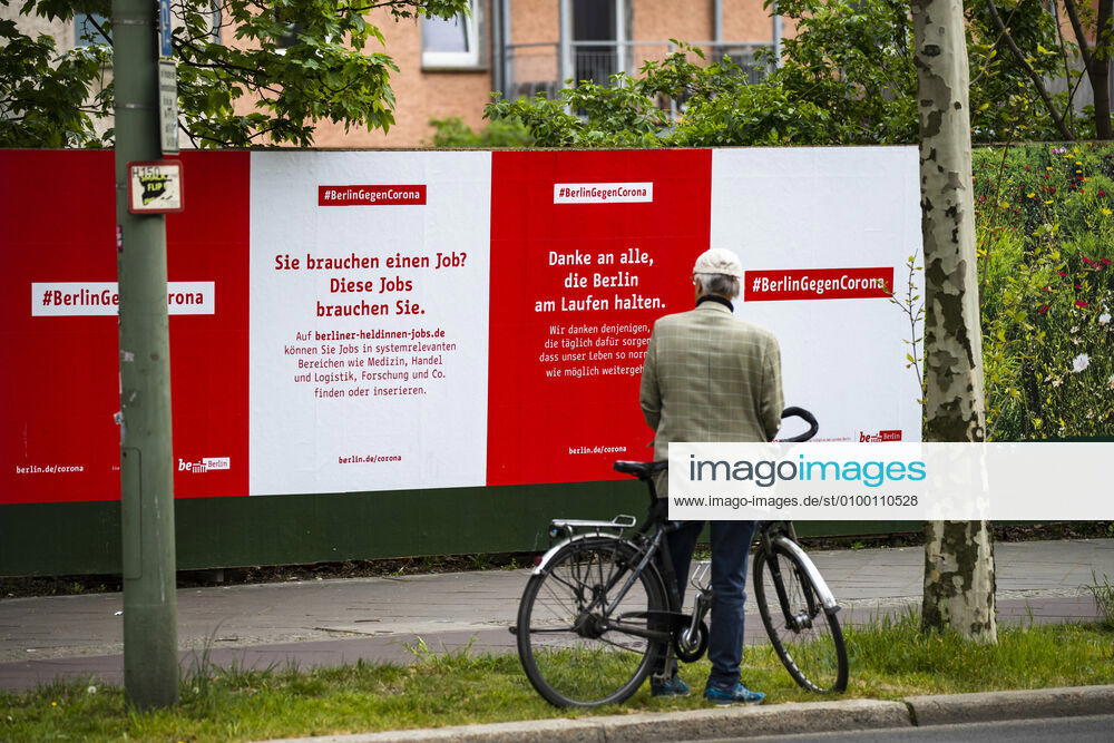 Berlin Senate advertising campaign against coronavirus in Berlin on April 28, 2020 Since yesterday, it is mandatory to wear nose and mouth protection on trains, trams and buses Starting tomorrow, the obligation also applies to the retail trade Coronavirus in Berlin
