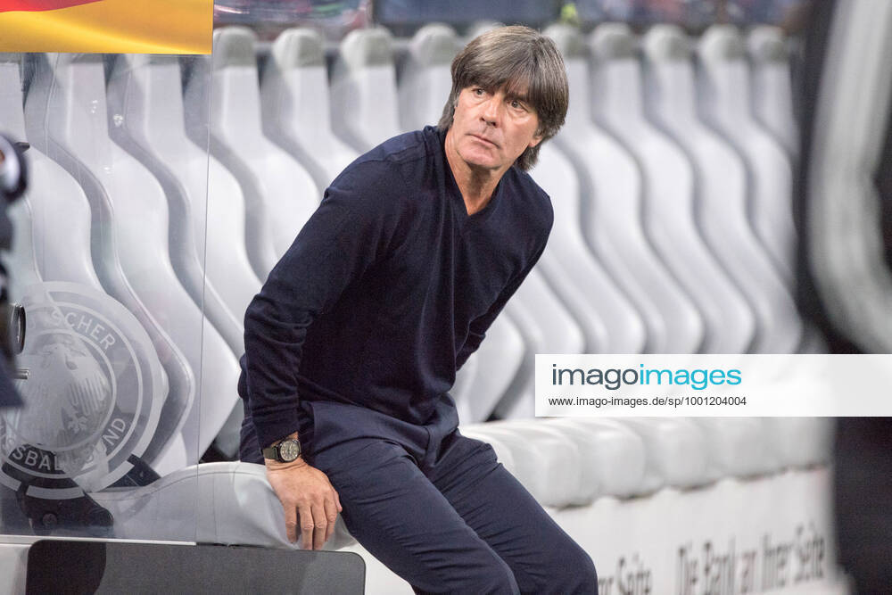 Joachim Loew After the European Football Championship 2021 he resigns from his post as national coach Joachim LOEW LoÂ¶w, Jogi, coach GER sits alone on the bench, sitting, half figure, half figure, football country match, European Championship qualification, Germany GER Netherlands NED 2 4, on 06 09 2019 in Hamburg Germany ÃÂ