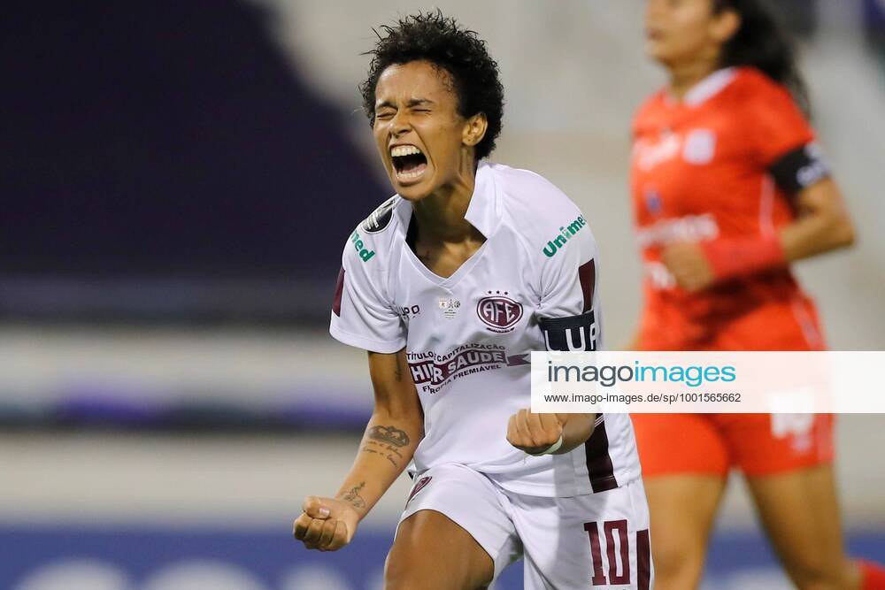 KW11 Aline Milene of Ferroviaria celebrates after scoring against America during the Women s Copa Libertadores final soccer match in Buenos Aires, Argentina, 21 March 2021. Ferroviaria vs. America !ACHTUNG: NUR REDAKTIONELLE NUTZUNG!