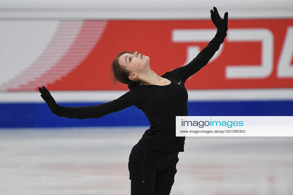 Anna SHCHERBAKOVA FSR, during Ladies Practice at the ISU World Figure skating, Eiskunstlauf Championships 2021 at Ericsson Globe, on March 23, 2021 in Stockholm, Sweden. Noxthirdxpartyxsales (156621280)