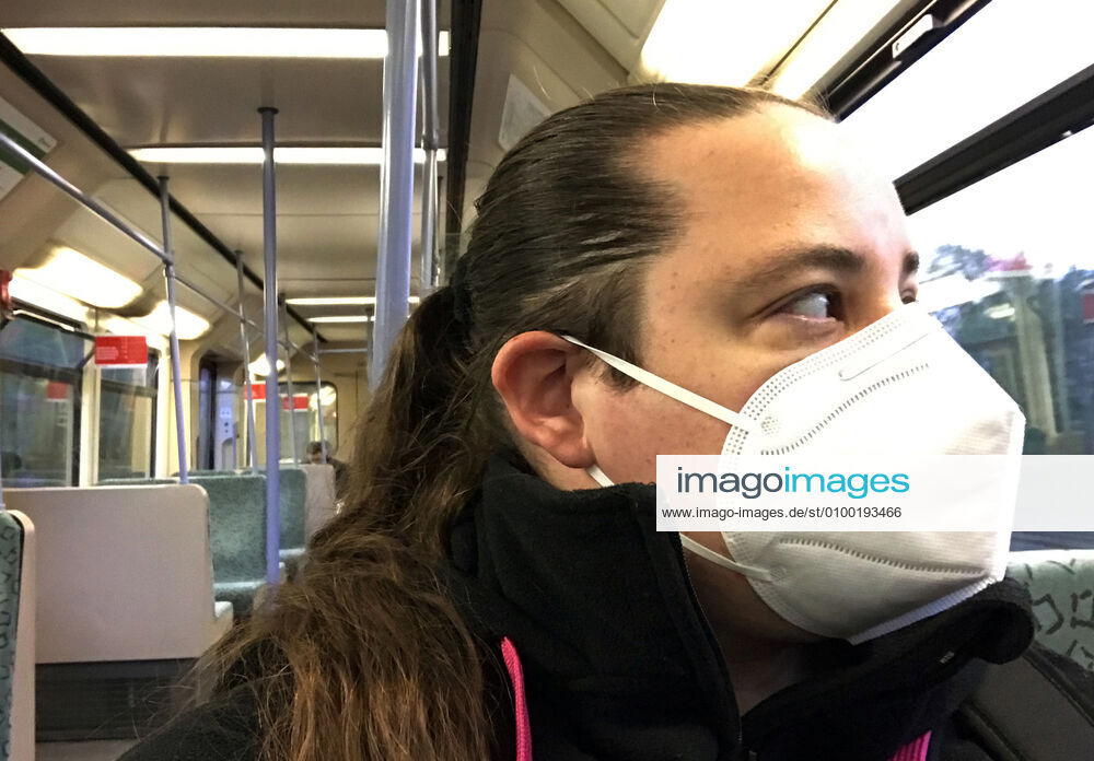 Berlin, GER Woman in an S-Bahn train w