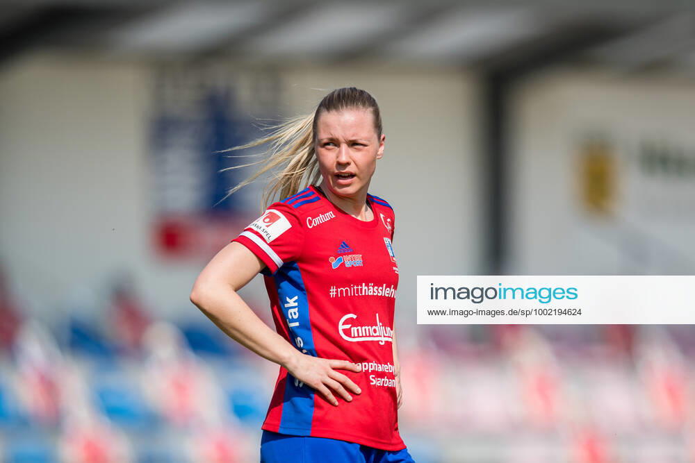 Vittsjös Kajsa Lind during the football match in the Damallsvenskan between Vittsjö and Pitea on 18 April 2021 in Vittsjö,