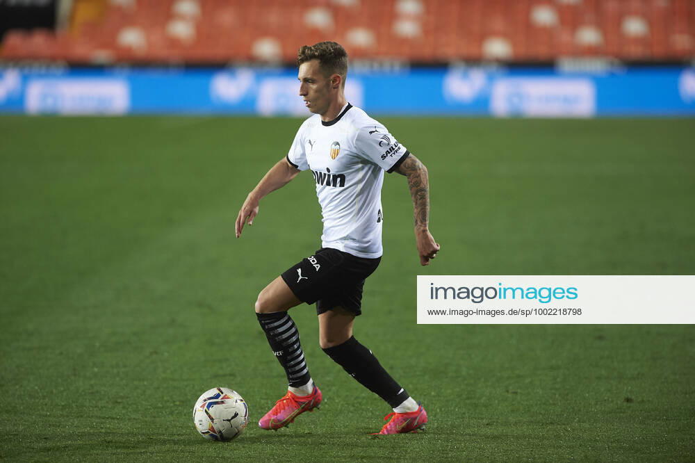 Valencia, Spain, Mestalla, FC Valencia vs Celta Vigo La Liga, Alex Blanco FC Valencia in action Photo EU Images Online in match use limited to 45 images 15 in extra time Valencia Mestalla Spain eu-images-584