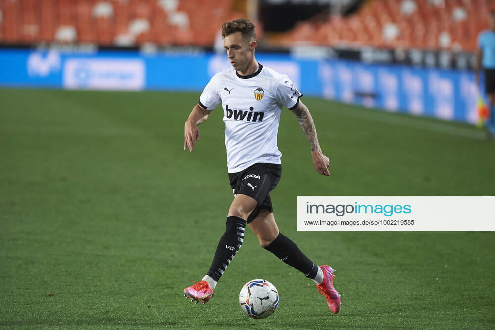 Valencia, Spain, Mestalla, FC Valencia vs Celta Vigo La Liga, Alex Blanco FC Valencia in action Photo EU Images Online in match use limited to 45 images 15 in extra time Valencia Mestalla Spain eu-images-584