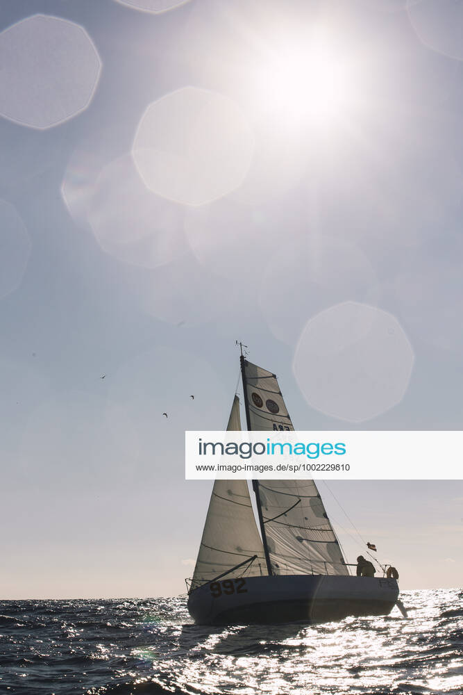 Italian Sailor Gianmarco Sardi in Imperia while training on his boat Antistene. Gianmarco, nick Mambo will attend the Mini Transat 2021, a solo transatlantic yacht race which starts in France and ends in the Caribbean.