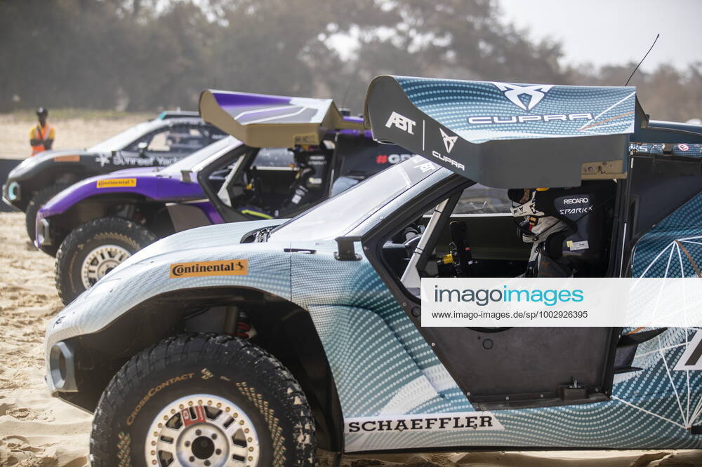 Mandatory Credit: Photo by Sam Bloxham Motorsport Images Shutterstock (11985969am) Jutta Kleinschmidt (GER) Mattias Ekstrom (SWE), ABT CUPRA XE during the 2021 Extreme E Ocean X Prix 2021 XE Ocean X Prix, Lac Rose, Dakar, Senegal - 30 May 2021 2021 XE Ocean X Prix, Lac Rose, Dakar, Senegal