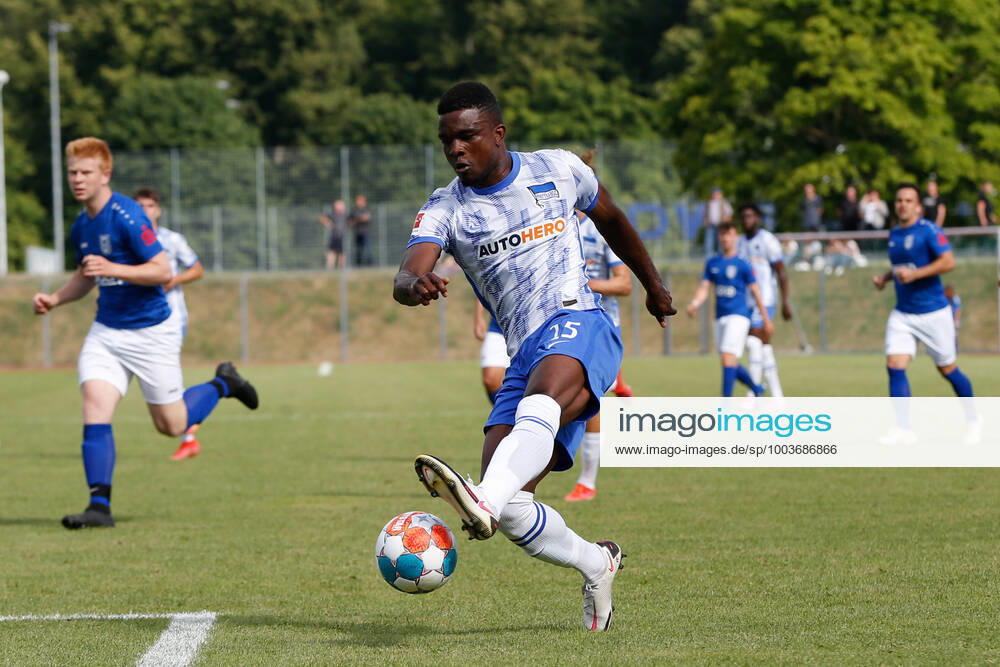 football test match, MSV Neuruppin Hertha BSC Berlin, v l Jhon Cordoba Hertha, 15 Neuruppin