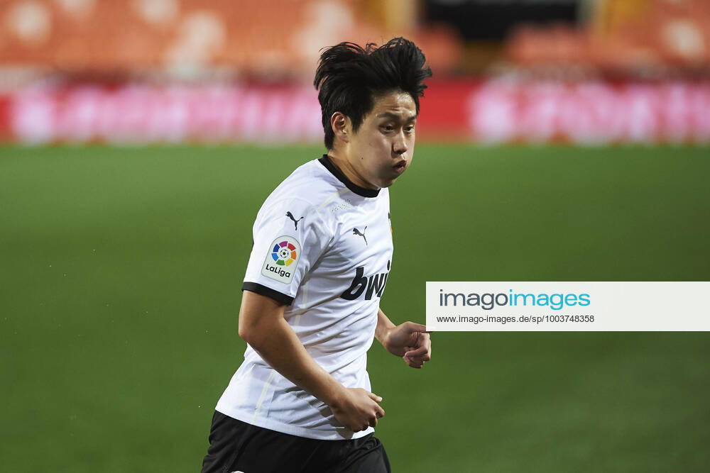 Valencia, Spain, Mestalla, Valencia FC vs Celta Vigo La Liga, Alex Blanco Valencia FC looks photo EU Images Valencia Mestalla Spain eu-images-584