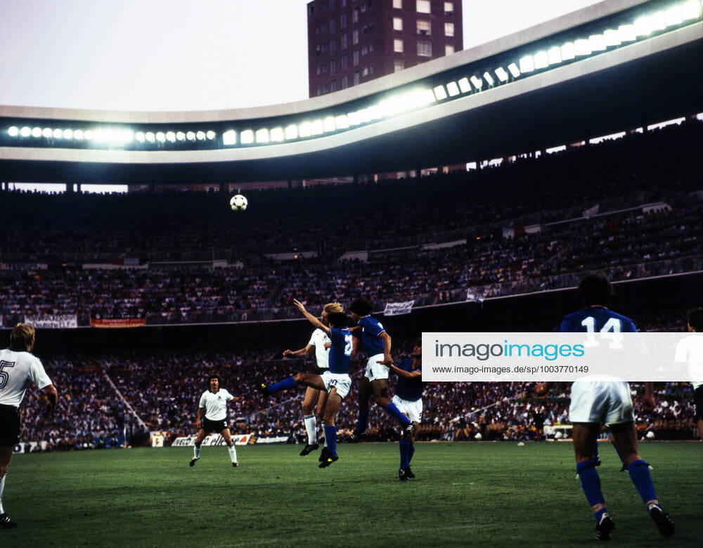 11 07 82 Italy Germany Spain, Madrid, 11 07 1982, Football, FIFA World Cup 1982 in Spain, Final, Italy FRG Germany DFB 3 1 f l Horst Hrubesch Germany , Paolo Rossi, Antonio Cabrini, Fulvio Collovati all Italy