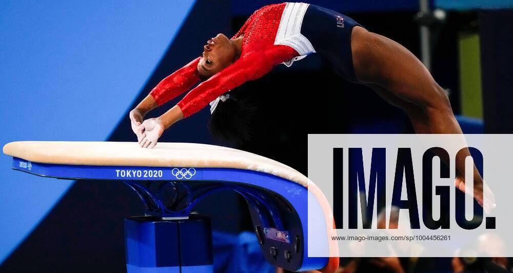 KW30 Mandatory Credit: Photo by Dave Shopland Shutterstock (12232742d) Simone Biles - Artistic Gymnastic, Women s Team Final Artistic Gymnastic, Ariake Gymnastics Centre, Tokyo Olympic Games, Olympische Spiele, Olympia, OS 2020, Japan - 27 Jul 2021 Artistic Gymnastic, Ariake Gymnastics Centre, Tokyo Olympic Games 2020, Japan - 27 Jul 2021