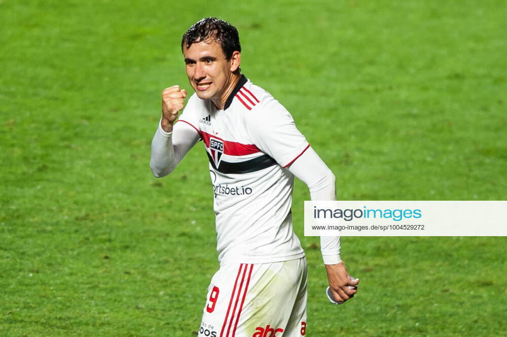 São Paulo FC x Vasco SÃO PAULO, SP - 28.07.2021: SÃO PAULO FC X VASCO - Pablo do São Paulo FC celebrates goal during a match between São Paulo FC and Vasco valid for the first match of the round of 16 and held at Estádio do Morumbi in São Paulo, SP. (Photo: Maurício Rummens Fotoarena) x2099503x MaurícioxRummens