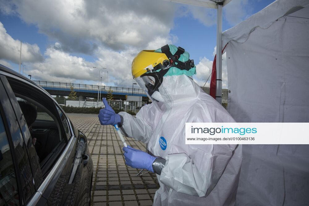 Drive & Go-Thru mobile tent for testing for the coronavirus as a part of the action Keep safe the Medics in Wroclaw Drive & Go-Thru mobile tent for testing for the coronavirus as a part of the action Keep safe the Medics provide free of charge tests for medics on May 12, 2020 in Wroclaw, Poland. There is also a possibility of making commercial tests for all those who want to get tested EN_01428357_0005