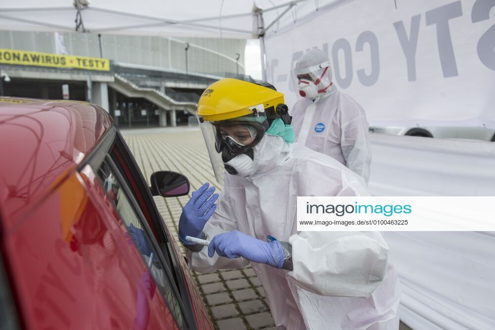 Drive & Go-Thru mobile tent for testing for the coronavirus as a part of the action Keep safe the Medics in Wroclaw Drive & Go-Thru mobile tent for testing for the coronavirus as a part of the action Keep safe the Medics provide free of charge tests for medics on May 12, 2020 in Wroclaw, Poland. There is also a possibility of making commercial tests for all those who want to get tested EN_01428357_0031