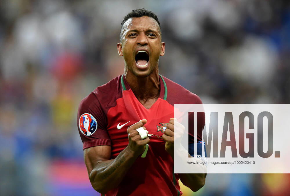 Mandatory Credit: Photo by Joe Meredith Jmp Shutterstock (5754282gr) Nani of Portugal celebrates Winning the Uefa European Championship, EM, Europameisterschaft on the final whistle Portugal v France, France - 10 Jul 2016 Portugal v France, France - 10 Jul 2016