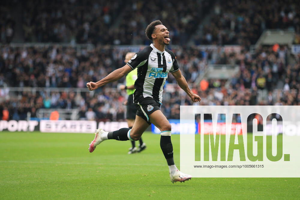 Fußball Premier League Newcastle United v West Ham United 15. August 2021 Premier League Newcastle United v West Ham United Jacob Murphy von Newcastle United jubelt nach seinem zweiten Tor Foto Simon Stacpoole Abseits Newcastle upon Tyne UK