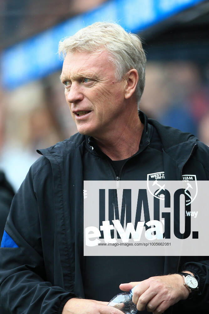 Fußball Premier League Newcastle United gegen West Ham United 15. August 2021 Premier League Newcastle United gegen West Ham United West Ham United Manager David Moyes Foto Simon Stacpoole Abseits Newcastle upon Tyne UK
