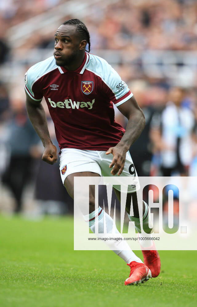 Fußball Premier League Newcastle United v West Ham United 15. August 2021 Premier League Newcastle United v West Ham United Michail Antonio von West Ham United Foto Simon Stacpoole Abseits Newcastle upon Tyne UK