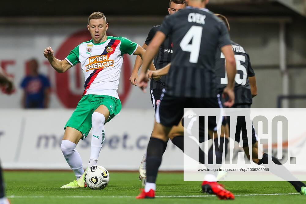 SOCCER - UEFA EL, Luhansk vs Rapid ZAPORIZHIA,UKRAINE,26.AUG.21 - SOCCER - UEFA Europa League play off, Zorya Luhansk vs SK Rapid Wien. Image shows Maximilian Ullmann (Rapid). GEPAxpictures xPhilippxBrem